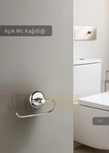 Paslanmaz Tuvalet Kağıdı Askılığı Kapaksız Wc Kağıtlık Tutucu Krom - 1