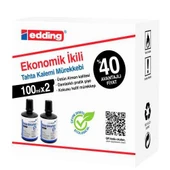 EDDING LEGAMAS  B.TAHTA MUREKKEBI 100ML SIYAH 2 LI - 1