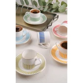 Porser Porselen Alya Mix 6 Kişilik Kahve Fincan Takımı S10-12-90034 - 2