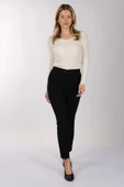 Modiva Minimalist Yüksek Bel 7/8 Dar Kesim Kadın Pantolon - Günlük & Ofis - 5