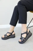 Hakiki Deri  Kadın Klasik Sandalet 621ZA1122 - 10