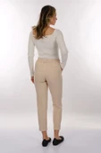 Modiva Minimalist Yüksek Bel Midi Kadın Pantolon - Günlük & Ofis thumbnail 10
