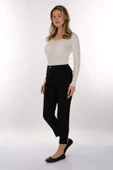 Modiva Minimalist Yüksek Bel Midi Kadın Pantolon - Günlük & Ofis thumbnail 5