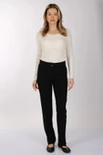 Modiva Minimalist Yüksek Bel Regular Fit Kadın Pantolon - Günlük & İş thumbnail 4