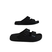 Pierre Cardin 7410 Siyah Çift Tokalı Yumuşak Taban Rahat Terlik - 7