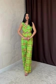 Yeşil Pullu Yelek Ve Pantolon Takım - 1