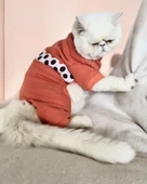Puanti Kalın Penye Kedi Tulum Pijama thumbnail 5