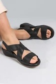 Hakiki Deri  Kadın Klasik Sandalet 864ZAR05 - 6
