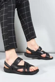 Hakiki Deri  Erkek Klasik Sandalet 952MA710 - 1