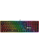 GameBooster G918 Fire Storm RGB Blue Switch Kablolu Mekanik Oyuncu Klavyesi Siyah - 1