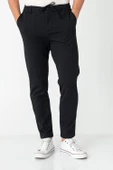 Erkek Relaxed Fit Beli Lastikli Bağcıklı Likralı Süper Rahat Jogger Pantolon - 1