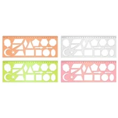 Hatas Geometrik Şablon Cetvelli Atatürklü 25 CM 02285 - 1