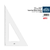 Hatas Öğrenci Gönyesi 60 Derece Plastik 32 CM 0790 - 2