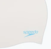 Speedo Düz Kalıplı Silikon çocuk yüzme bonesi beyaz 8-7099017621 - 3
