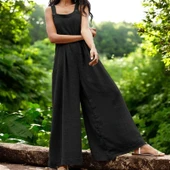 Yazlık Rahat Keten Tulum - 1