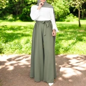 Yazlık Keten Şalvar Pantolon Kemerli thumbnail 1