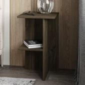 Leray Komodin, Çok Amaçlı Sehpa, Yan Sehpa, Ev-Ofis, İstanbul Ceviz thumbnail 3