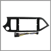 KIA PICANTO 2011-2016 UYUMLU 9" SİYAH ANDROID MULTİMEDYA ÇERÇEVESİ - SOKET thumbnail 1