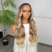 Kumral Balköpüğü Ombre ve Röfleli Tül Peruk thumbnail 3