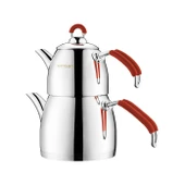 Emsan Mina Mini Çaydanlık Takımı Kırmızı - 1