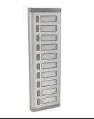 ENDER Işıksız 10lu Etiketli Alüminyum Zil Paneli 10 Butonlu - 1