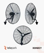 Xonect Profesyonel Sanayi Tipi Vantilatör 75 CM (30 İnç)  Yüksek Performanslı Soğutma  XDF30 thumbnail 2