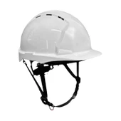 Baş Koruyucu Baret Beyaz EN397:2012+A1:2012 Standartlarına Uygun Kayışlı Ter Bezli thumbnail 5