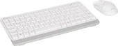 A4 Tech FG1112 Beyaz Mini TKL Kablosuz Klavye Mouse Seti Outlet - 6