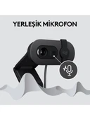 Logitech BRIO 100 Full HD 1080p Gizlilik Kapaklı Mikrofonlu Web Kamerası - Siyah thumbnail 4