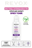 REVOX Biotin, Kafein ve Keratin İçeren Saç Dökülme Karşıtı Sağlıklı Uzamaya Yardımcı Sprey Tonik 200 ml. - 1
