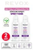 REVOX Biotin, Kafein ve Keratin İçeren Saç Dökülme Karşıtı Sağlıklı Uzamaya Yardımcı Sprey Tonik 200ml.2ad - 1