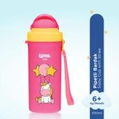 Wee Baby Pipetli Bardak 300 ml - PEMBE - 2