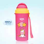 Wee Baby Pipetli Bardak 300 ml - PEMBE - 3