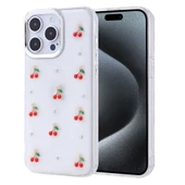 Apple iPhone 15 Pro Max Kılıf Airbag Tasarımlı Simli Şeffaf Zore Kutup Kapak - 2