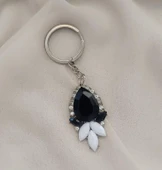 Anahtarlık Swarovski Çiçekli Araba Cüzdan Çanta Süsü Aksesuar Kadın thumbnail 2