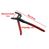 Rico Fort Ayarlı Düğmeli Papağan Pense 25 cm 10 İnç 250 mm Çok Amaçlı Pense Sıkma Sökme El Aleti - 2