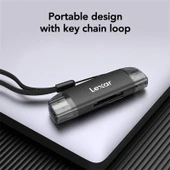 LEXAR LRW310X-BNBNG DUAL SLOT USB-A/C MICROSD CARD USB 3.1 READER KART OKUYUCU MICROSD/SD - 1