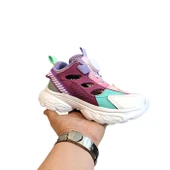 M.P one 3409 Pembe Makaralı Yazlık Kız Çocuk Spor Ayakkabı - 6
