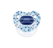 Wee Baby Şeffaf Desenli Damaklı Emzik No:1 - MAVİ - 1