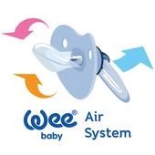 Wee Baby Şeffaf Desenli Damaklı Emzik No:3 - MAVİ - 3