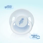 Wee Baby Pure Yuvarlak Uçlu Kauçuk Emzik No:1 - MAVİ - 3