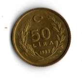T.C. 50 Lira 1989 (mp1922) thumbnail 2