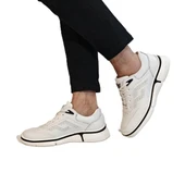 Voyager m184 Beyaz Renk Full Hakiki Deri Erkek Spor Ayakkabı - 5