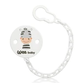 Wee Baby Desenli Emzik Askısı - GRİ ZEBRA - 1