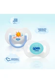 Wee Baby 2'li Gece Gündüz Emzik No:2 (Saklama Kabı Hediyeli) - MAVİ thumbnail 4
