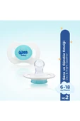Wee Baby 2'li Gece Gündüz Emzik No:2 (Saklama Kabı Hediyeli) - MAVİ thumbnail 2