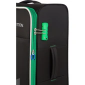 Benetton 2'li Valiz Seti Büyük Ve Kabin Boy Lüx Kumaş Valiz Siyah Bnt2200 - 4