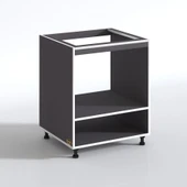 Kenzlife ocak dolabı gülpembe gri 85*70*60 XLARGE hazır mutfak ankastre gömme ocak için thumbnail 3