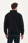Yarım Fermuarlı Dik Yaka Sweatshirt - 5