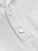 Erkek Oversize Polo Yaka  Waffle T-Shirt  POLOYAKA-DÜĞMELİ - 7